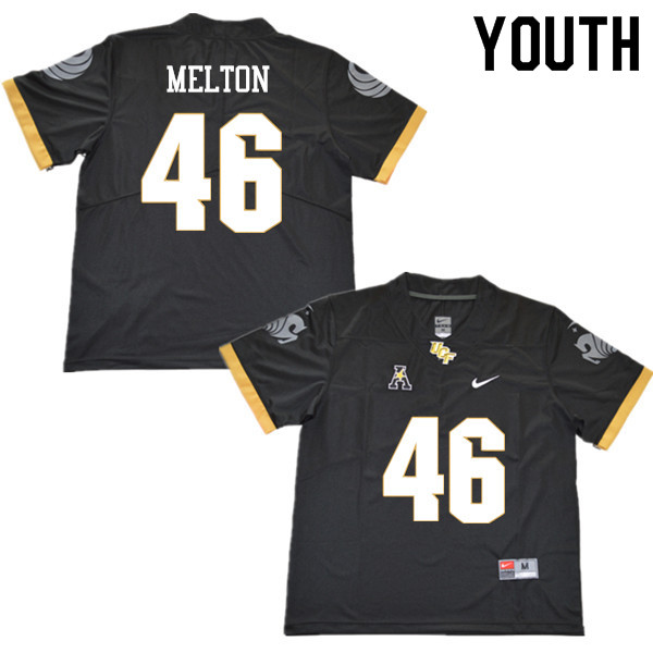 Youth #46 Darius Melton UCF Knights College Football Jerseys Sale-Black